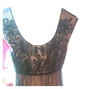 Black Embroidered Dress